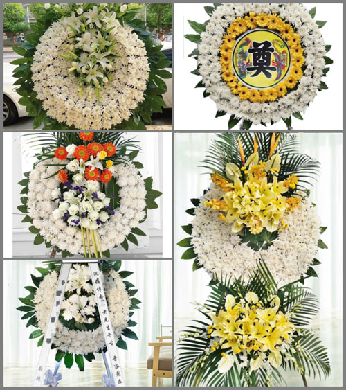 山西长治襄垣县虒亭镇送返村花圈速递